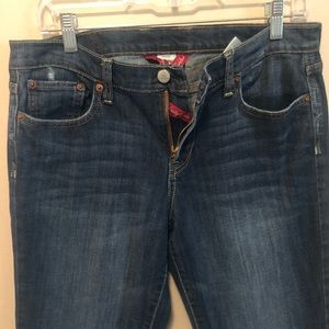 Lucky Dark Wash Cropped Denim Jeans